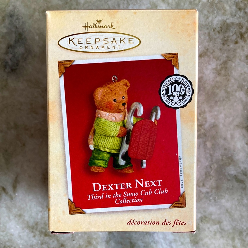 NEW Hallmark Ornament “Dexter Next: third in the snow cub club collection”